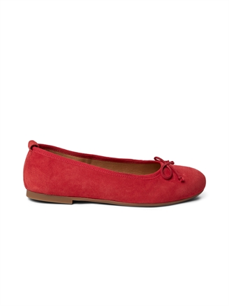 Pavement Lucy Lu ballerina Red suede